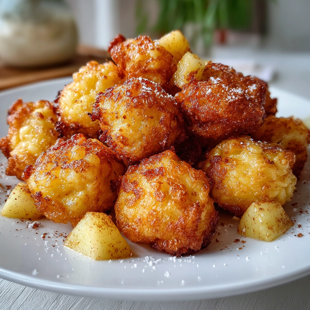 Milchreispuffer mit Apfel