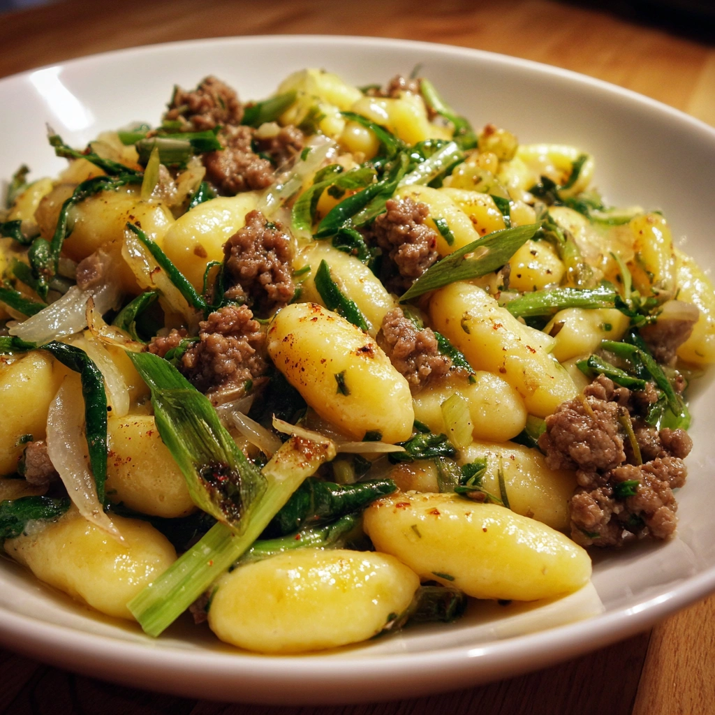 Schupfnudel-Pfanne mit Hack und Lauch: Ein Genuss für jeden!