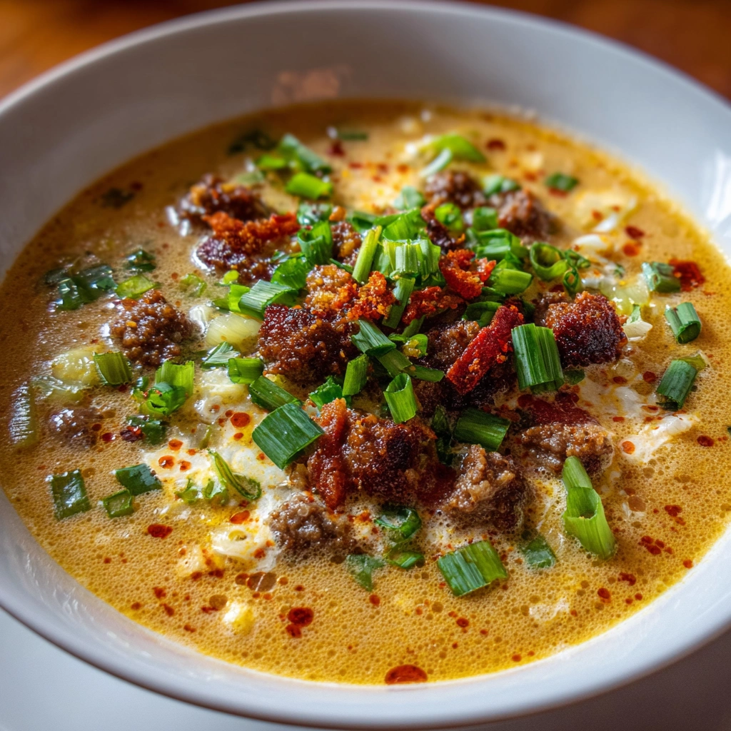 Lauchsuppe mit Hackfleisch: Ein einfaches Rezept!