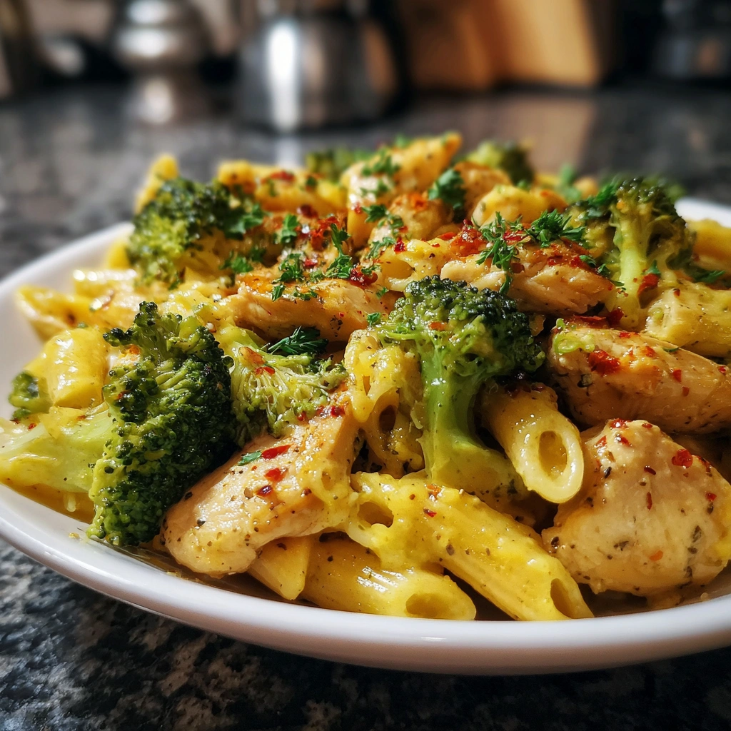 Schnelle Brokkoli-Hähnchen-Pasta für ein köstliches Dinner!