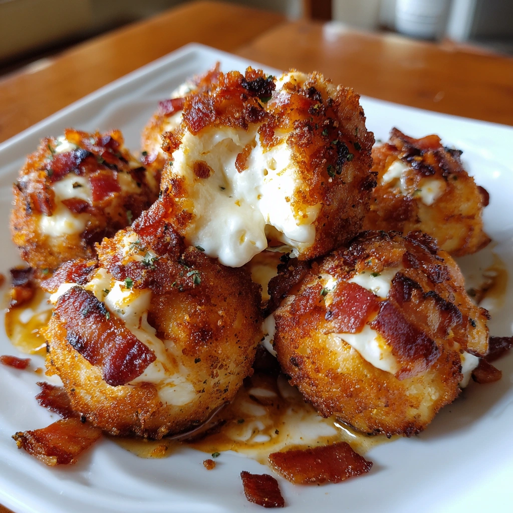 Buffalo-Hühnchen-Bacon-Mozzarella-Bomben: Ein Genuss für jeden Geschmack!