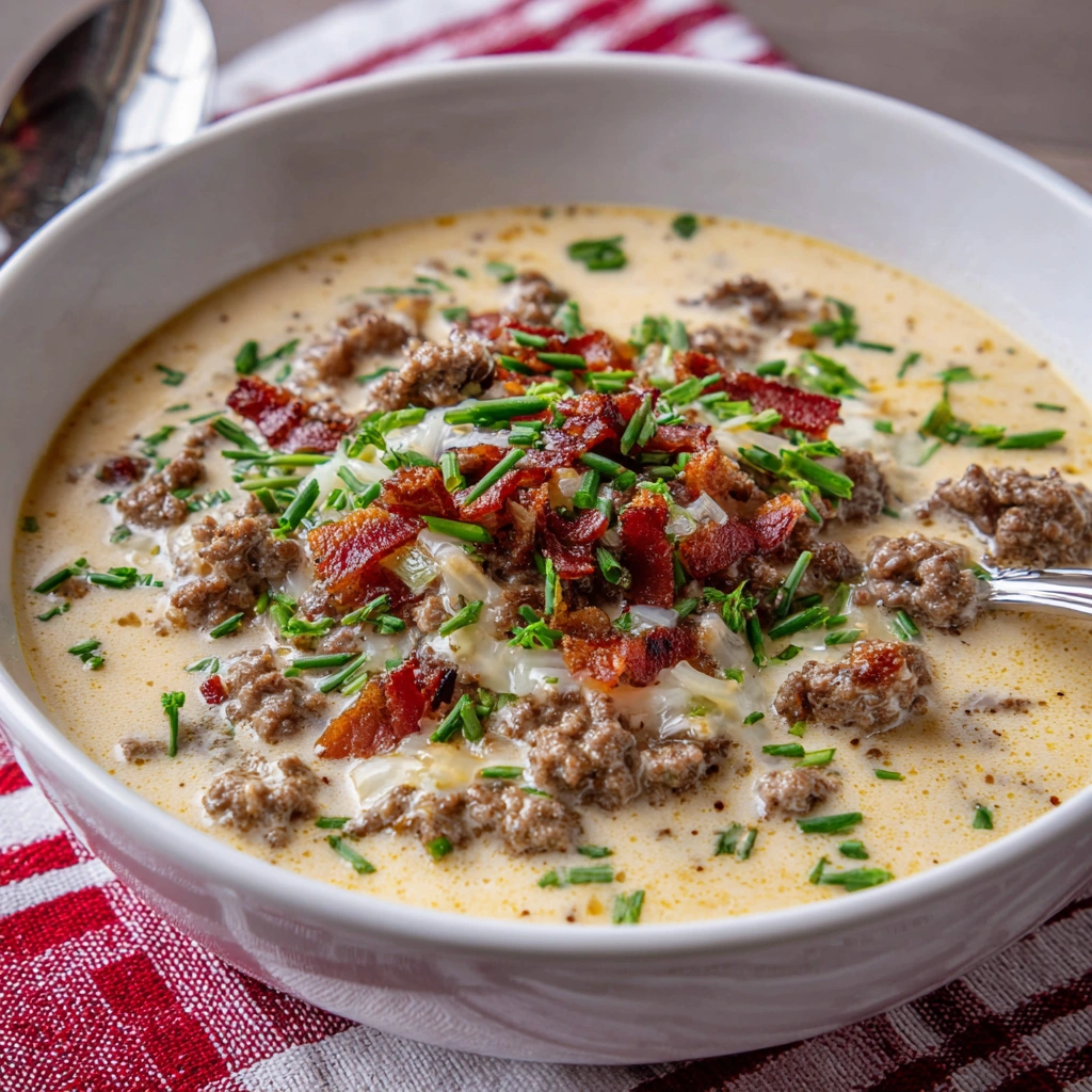 Cremige Käse-Hackfleisch-Suppe: Ein Genuss für jeden Tag!