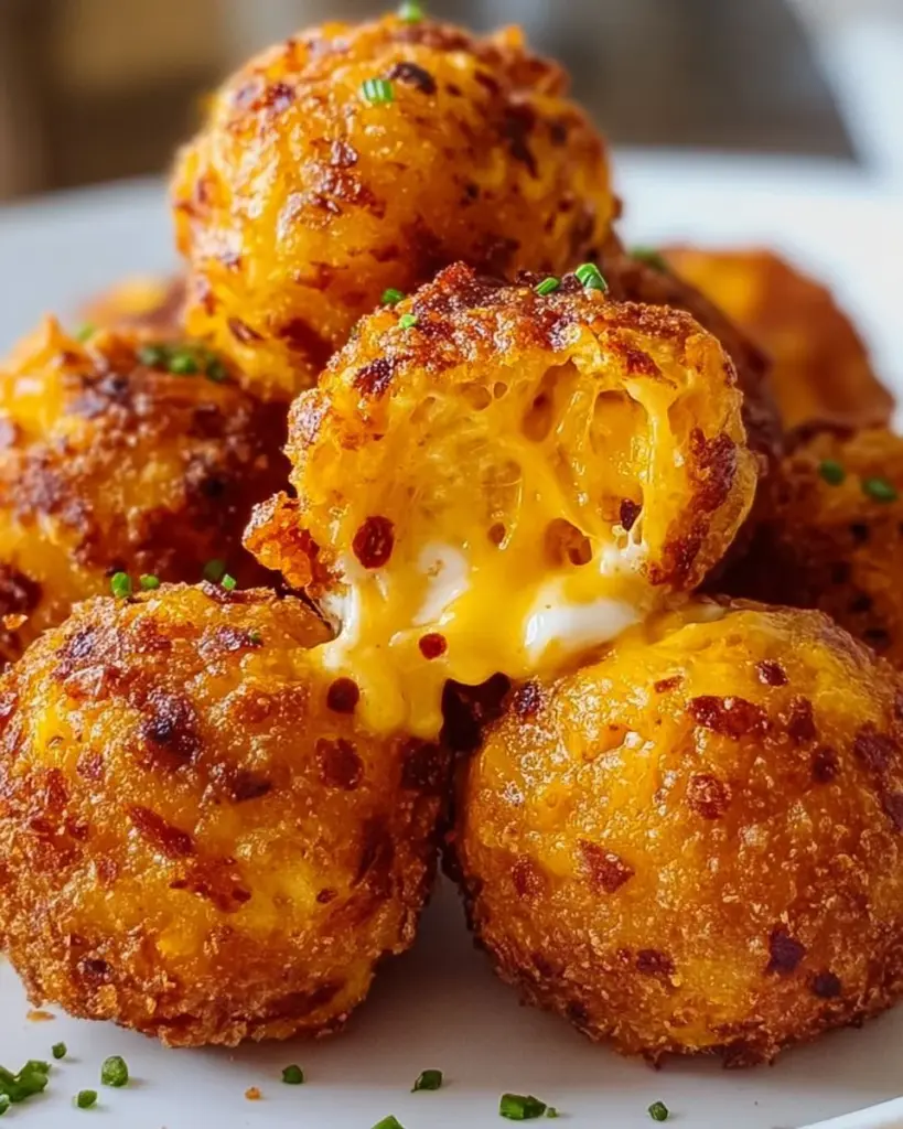 Köstliche Chili-Käsebällchen Low Carb auf einem Teller serviert.