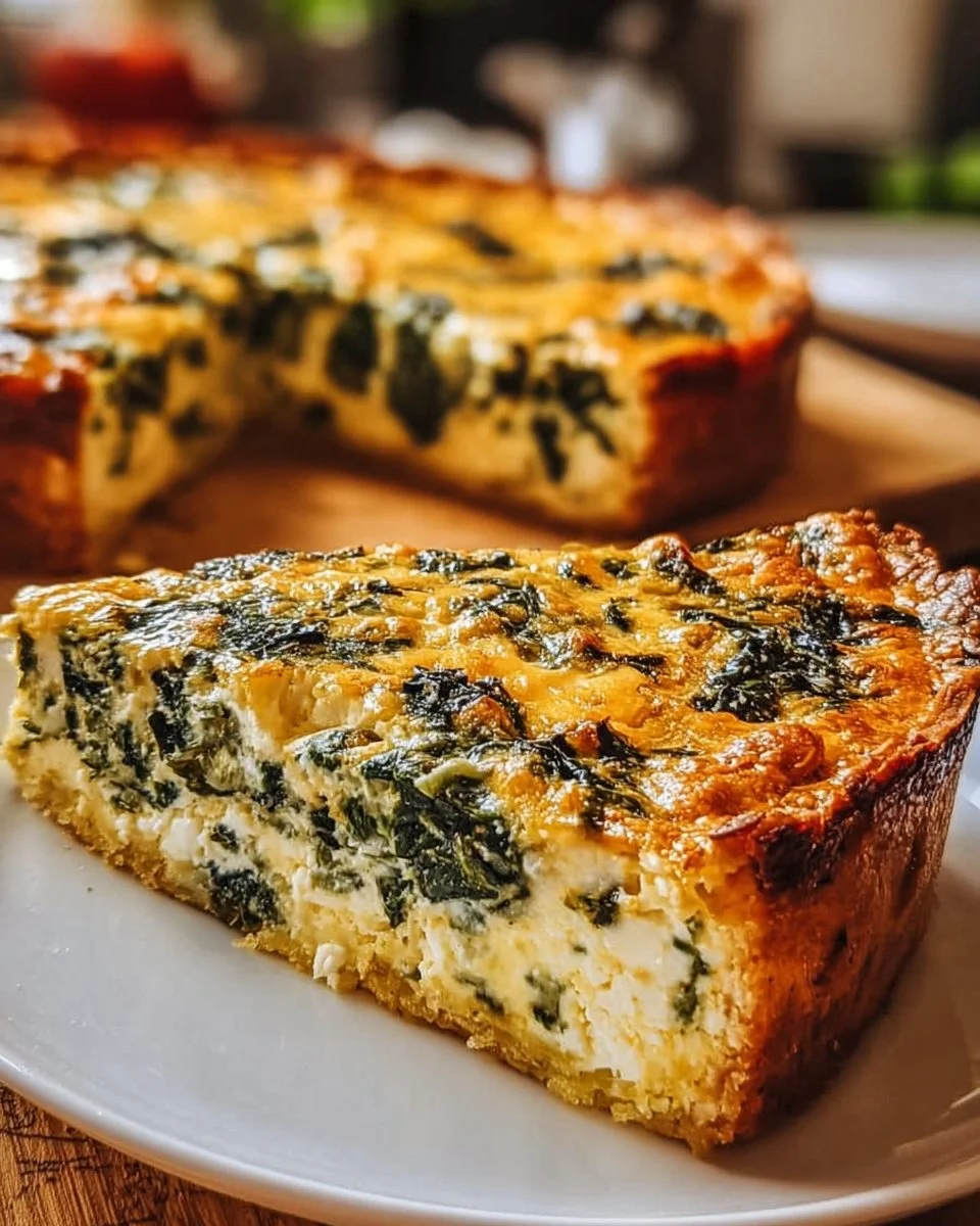 Cottage Cheese Spinat-Quiche ohne Boden – Gesund und Lecker