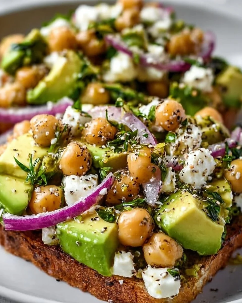Kichererbsen-Feta-Avocado für gesunden Genuss
