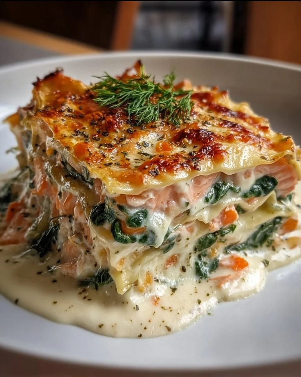 Luxuriöse Lachs-Lasagne
