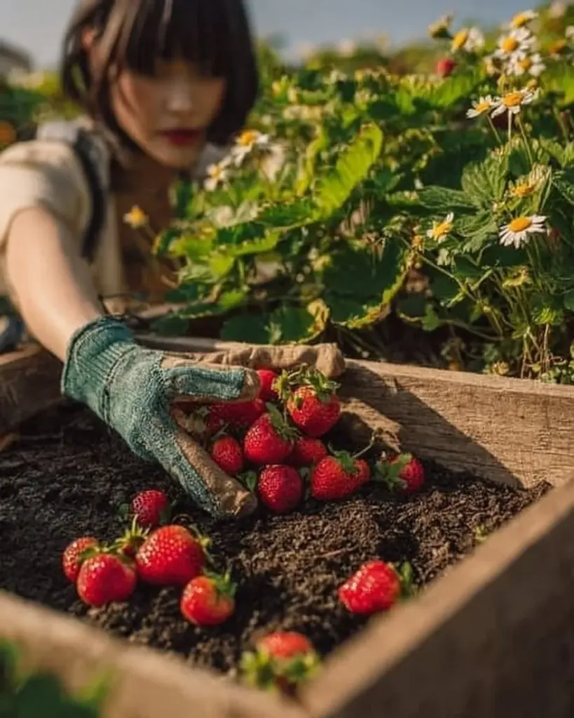 Erdbeerpflanzen schneiden für höheren Ertrag und bessere Pflege.