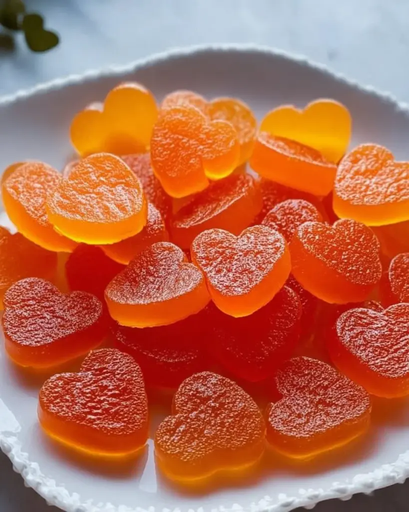 Gesunde Orangen-Saft-Gummis ohne Zucker in einer ansprechenden Verpackung
