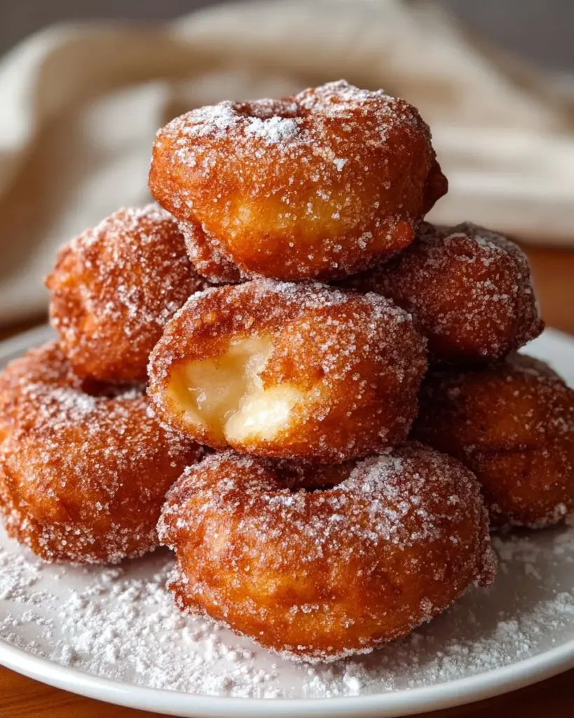 Perfekte Airfryer-Apfelkrapfen frisch zubereitet im Airfryer