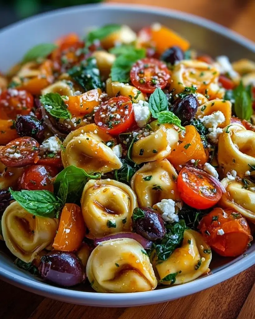 Würziger Süß-Honig Tortellini-Nudelsalat mit frischen Zutaten