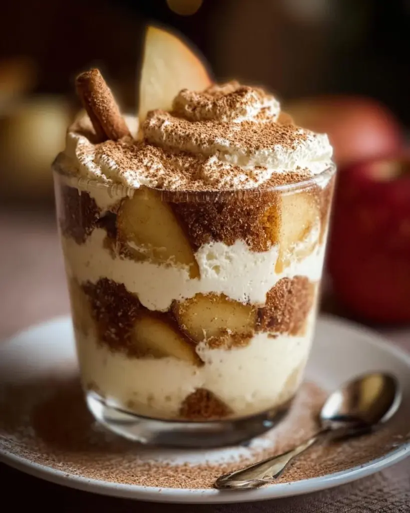 Bratapfel-Tiramisu im Glas - Leckeres Dessert für die kalte Jahreszeit