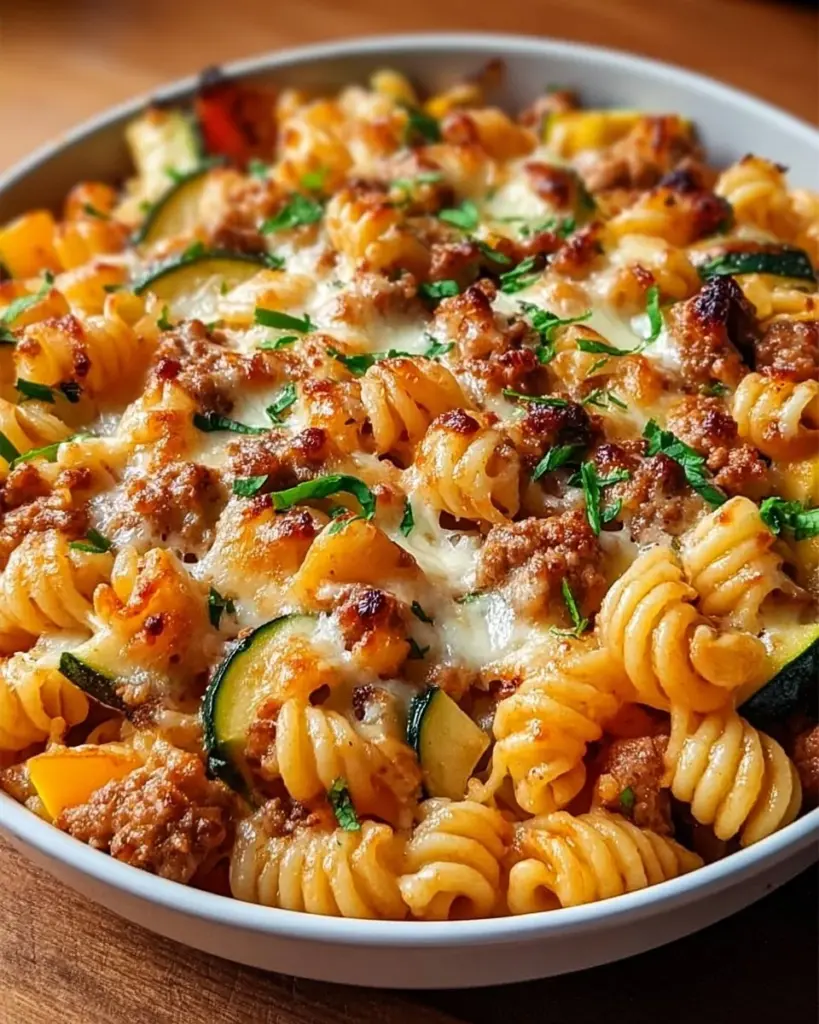 Friss-dich-dumm-Topf Rezept mit vielfältigen Zutaten in einem bunten Topf.