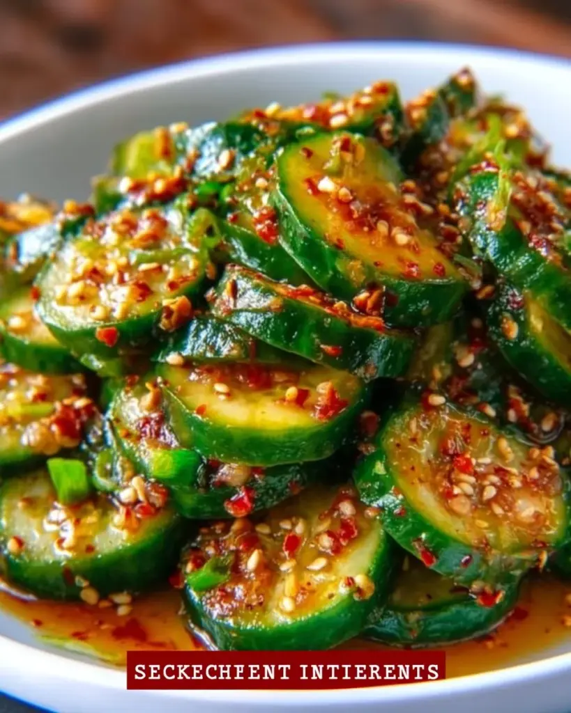 Frischer koreanischer Gurkensalat als perfekte Beilage zu jedem Gericht