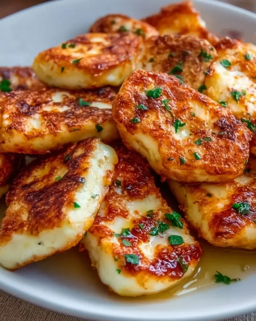 Luftfritteuse Halloumi - Knuspriger Halloumi Käse aus der Luftfritteuse zubereitet