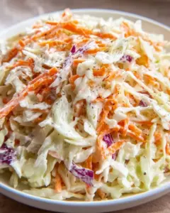 Protein Coleslaw ohne Mayo, gesundes Rezept für eine proteinreiche Ernährung.