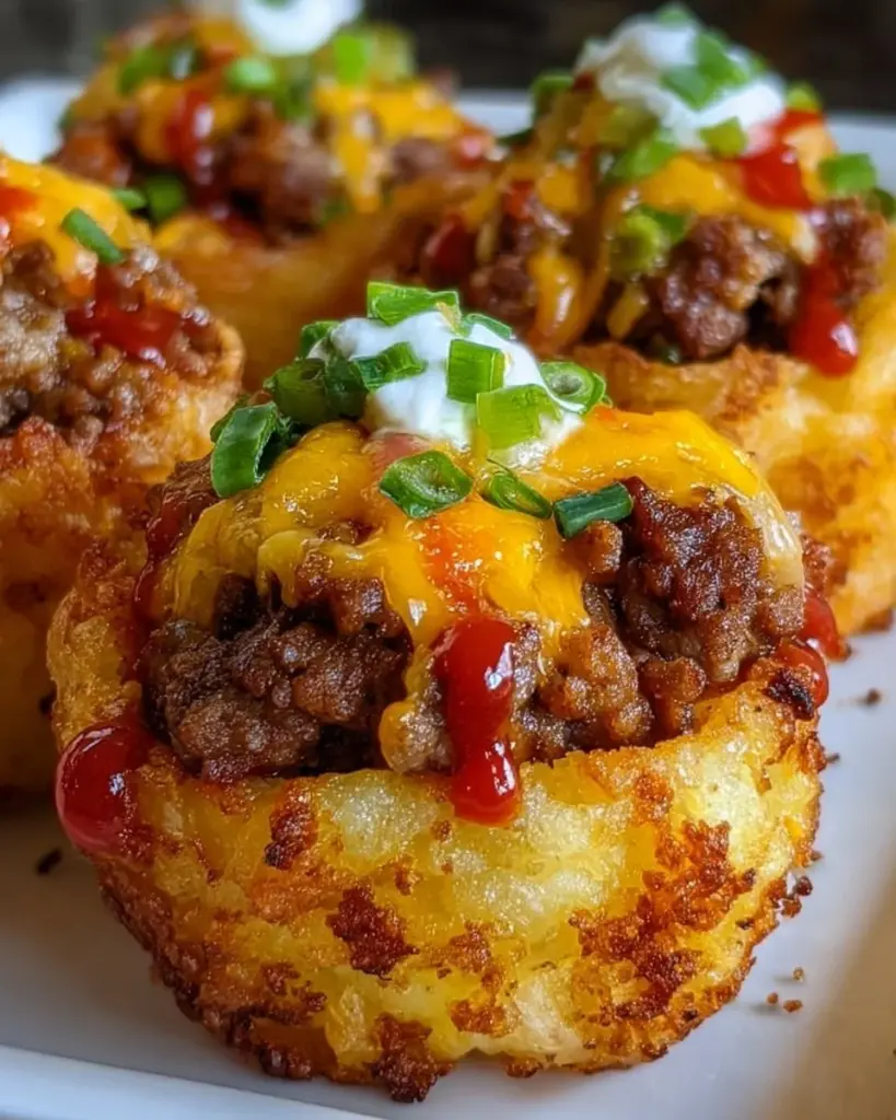 Käseburger gefüllte Kartoffelcone – eine innovative und leckere Speise
