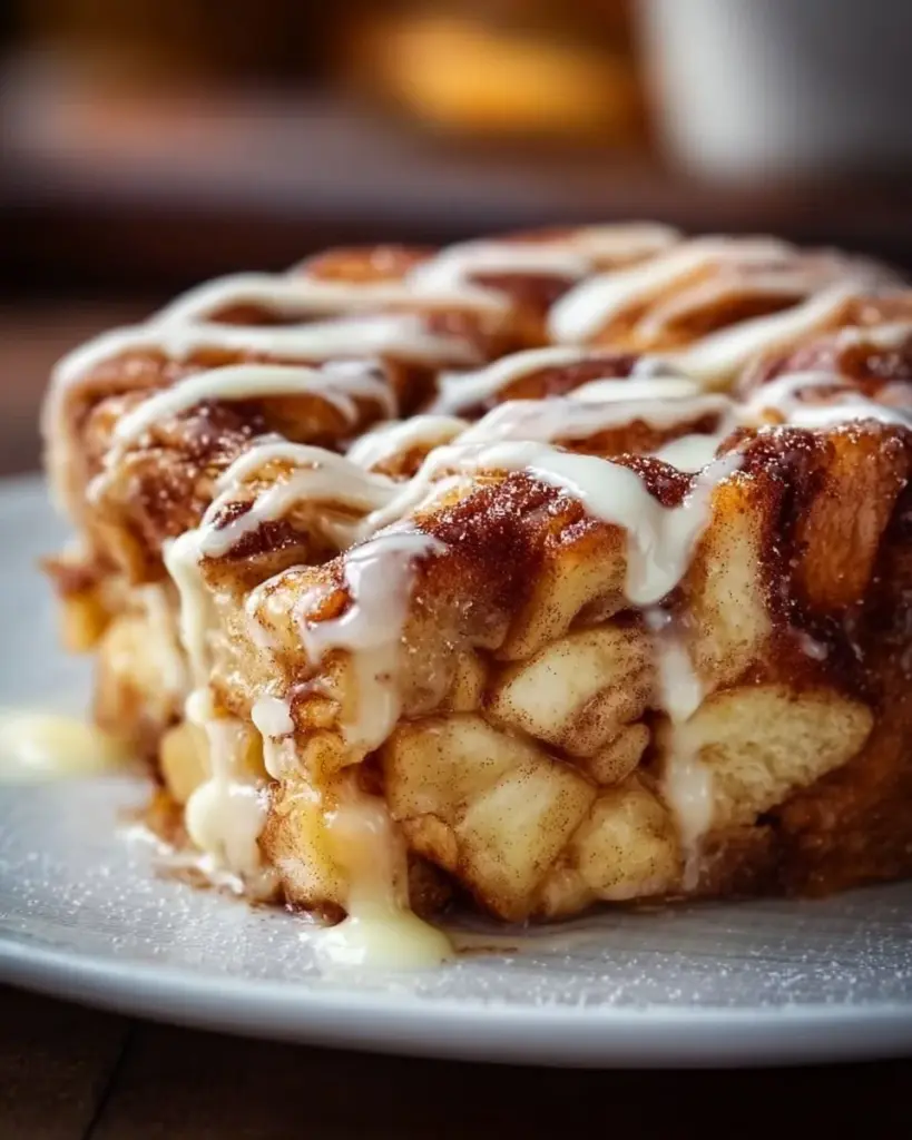 Saftiger Zimtschnecken Apfelkuchen mit Zimt und Äpfeln