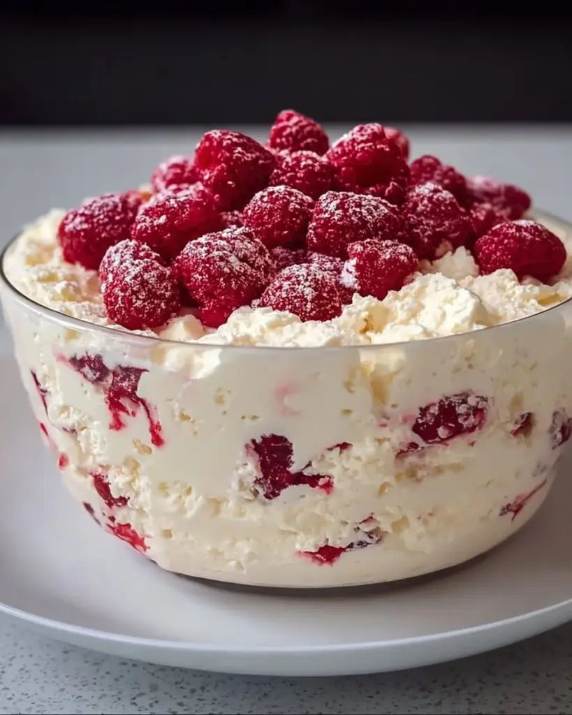Leckeres Schneegestöber Dessert mit zarten Schichten und süßen Aromen