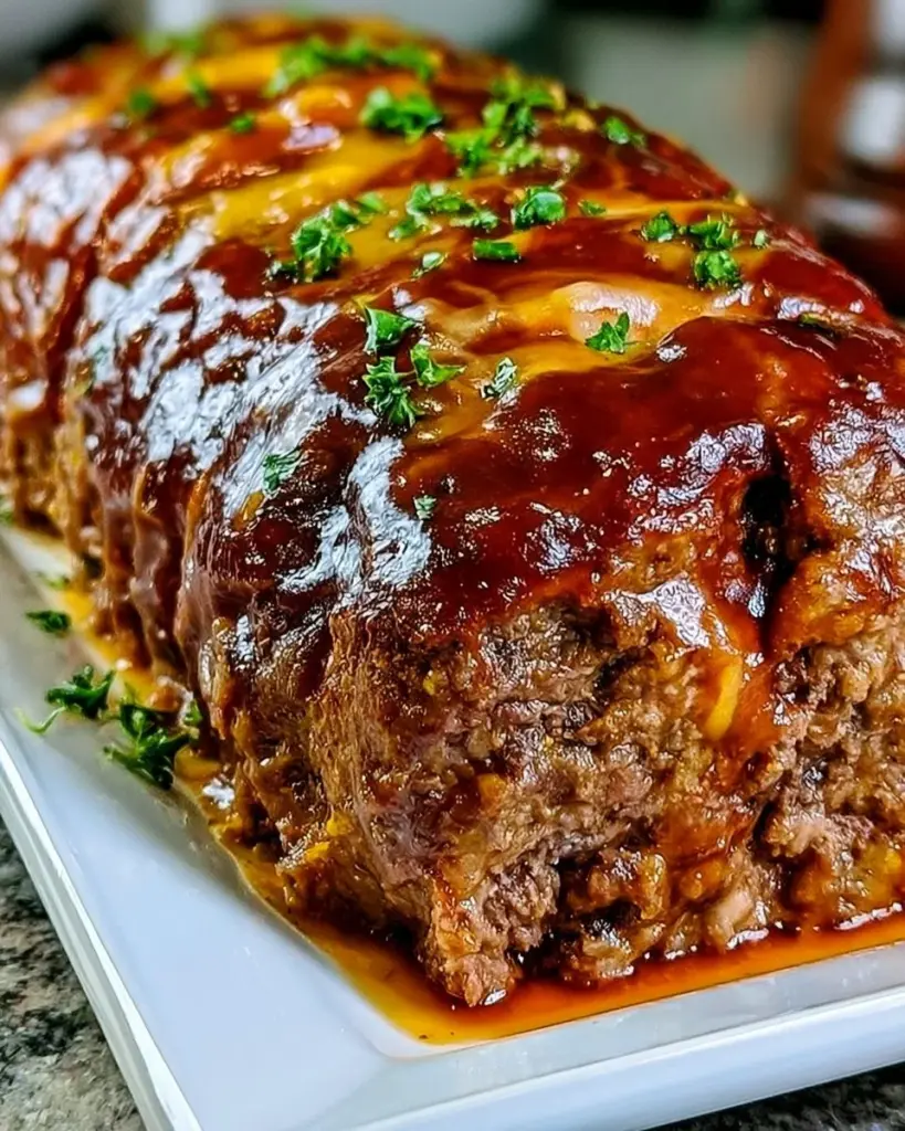 Leckere Hackbraten auf einem Teller, ideal für Familienessen.