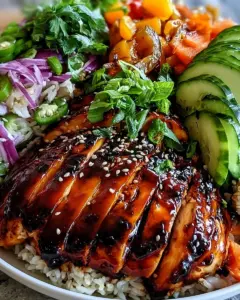 Leckere BBQ Hähnchen Schalen zum Grillen und Genießen mit Freunden.
