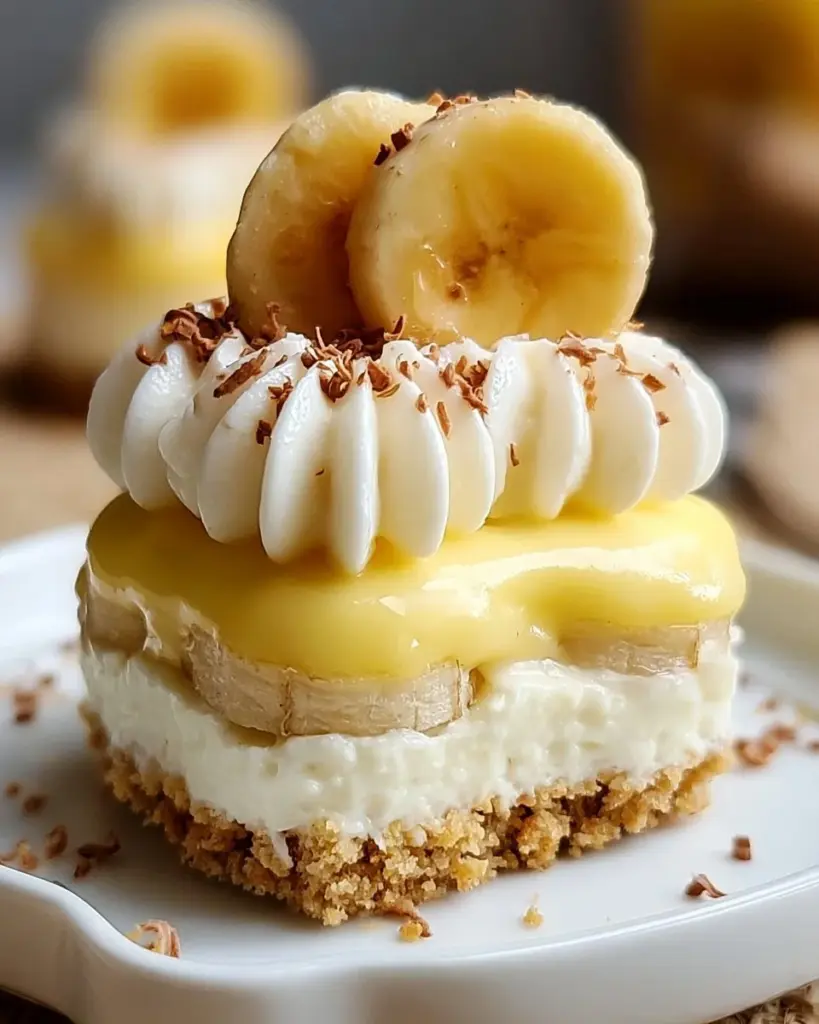 Mini-Bananenpudding-Käsekuchen: eine leckere Kombination aus Bananen und Käsekuchen.